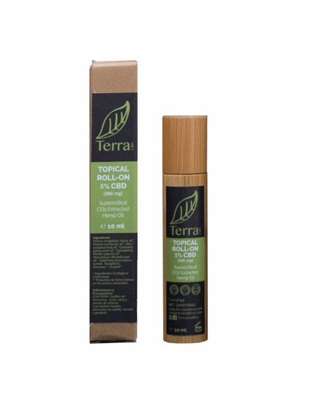 Roll-on tòpic oli de cànem, 5% CBD, 5ml